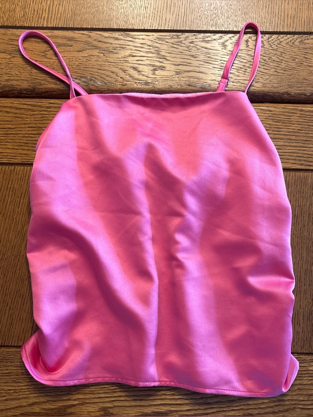 River Island Pink Satin Cami Top